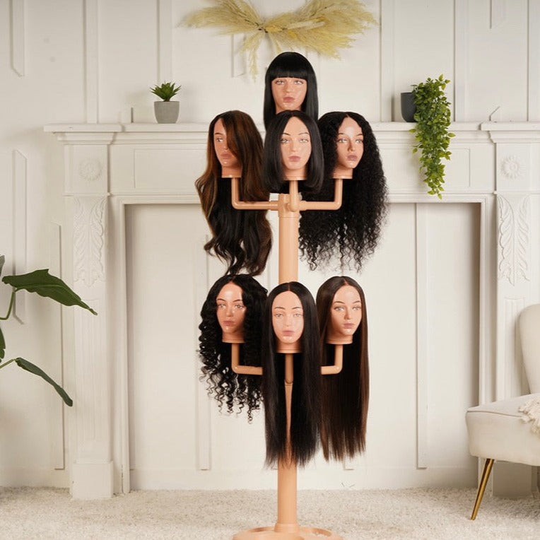 Wig Hanger, Hanging Wig Stand, Wig Holder Head For Wigs, 4 Sets